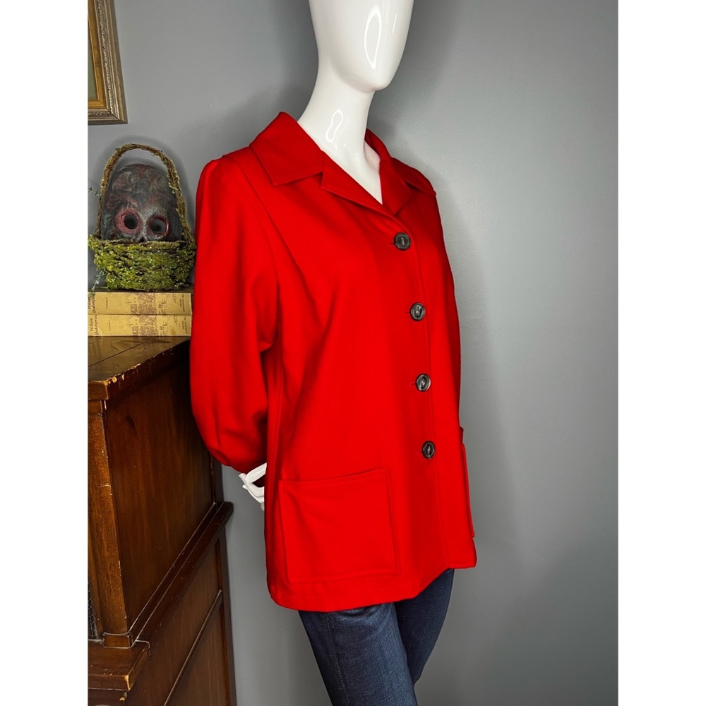 Pendleton : Red Virgin Wool Shacket - image 1